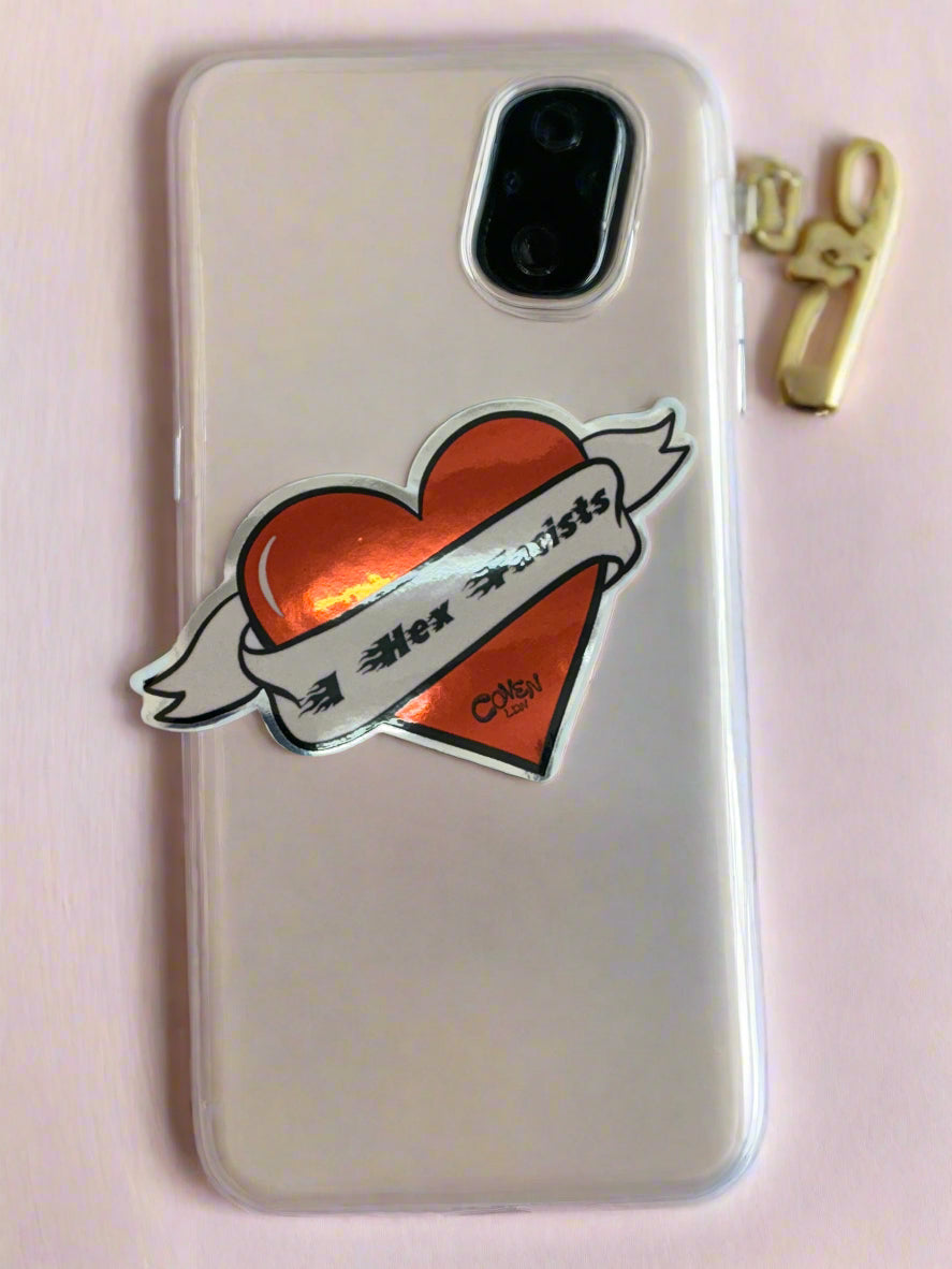 I HEX FASCISTS Heart Sticker