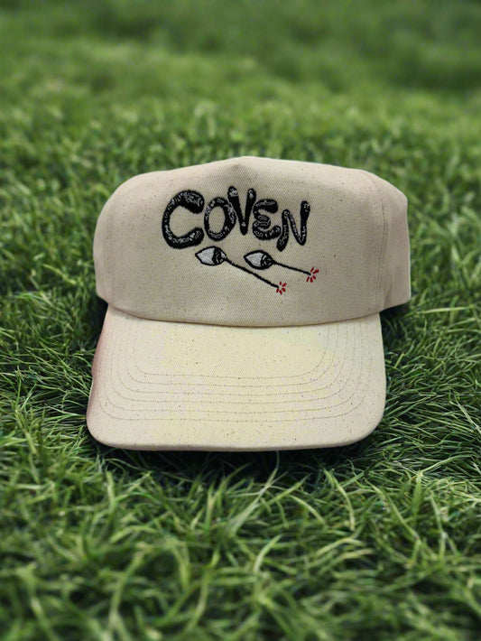 Laser eyes baseball cap