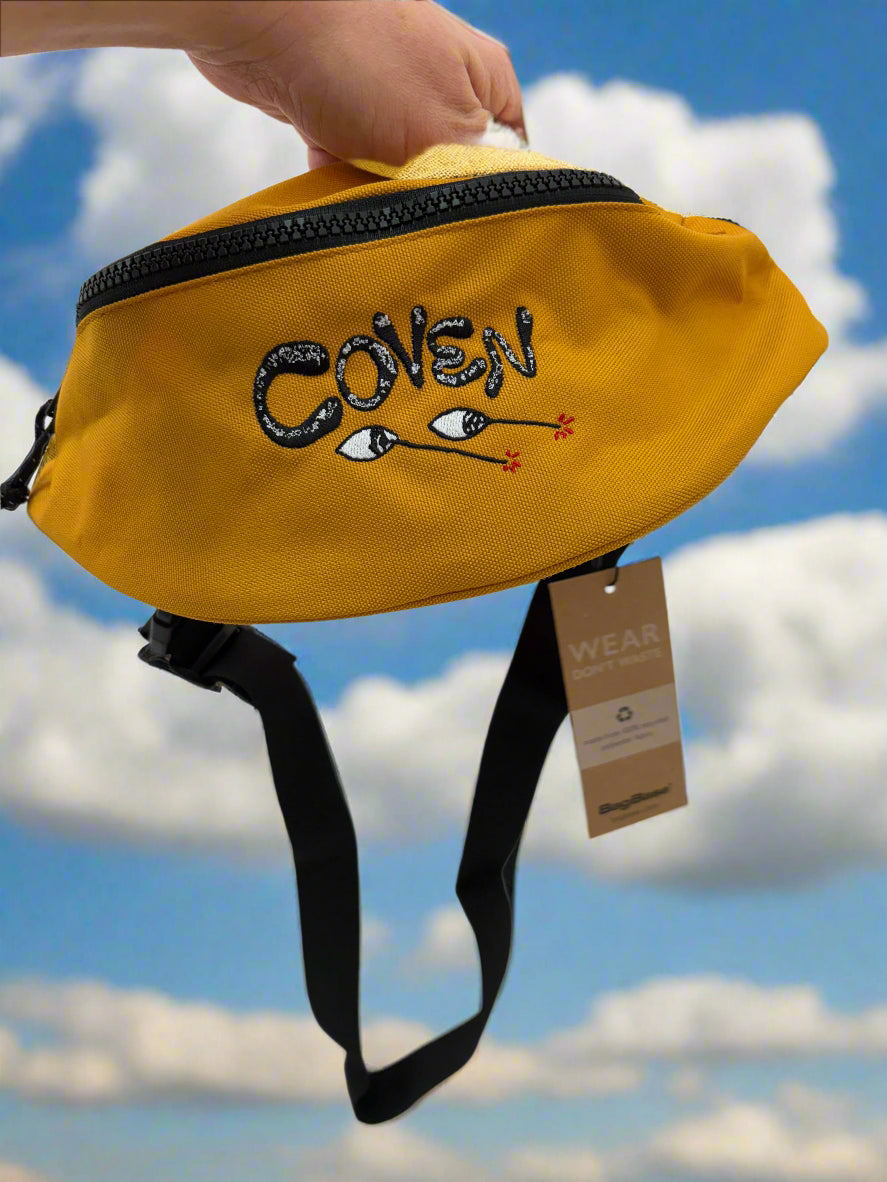 Laser eyes crossbody